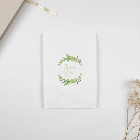 Invitación de boda Eucalipto