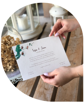 Invitaciones de boda sostenibles de papel con semillas - Sheedo Moments