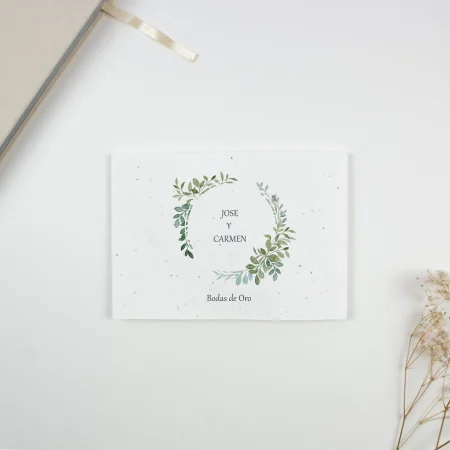 Invitación boda de oro Gabriela