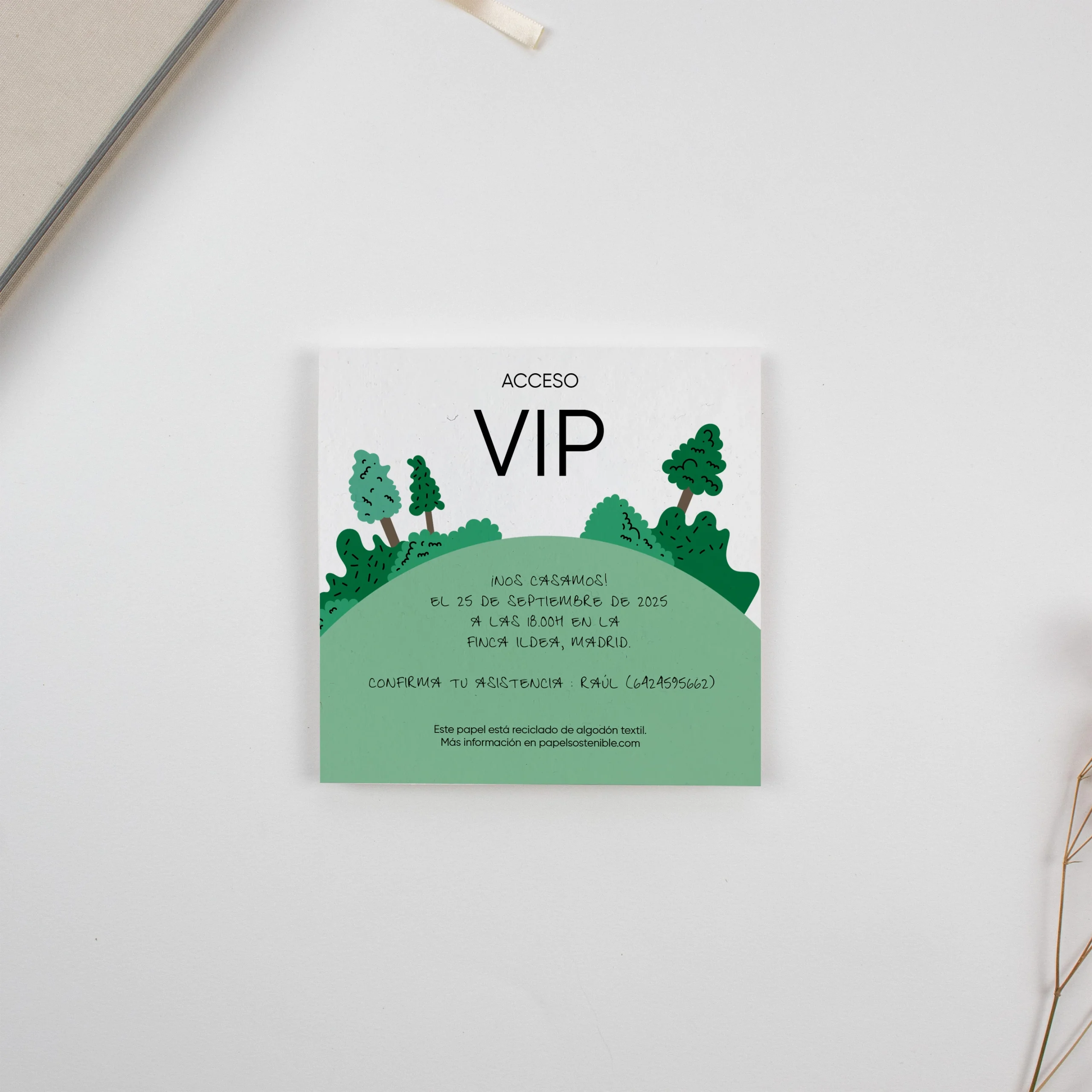 VIP B COTTON Invitación VIP